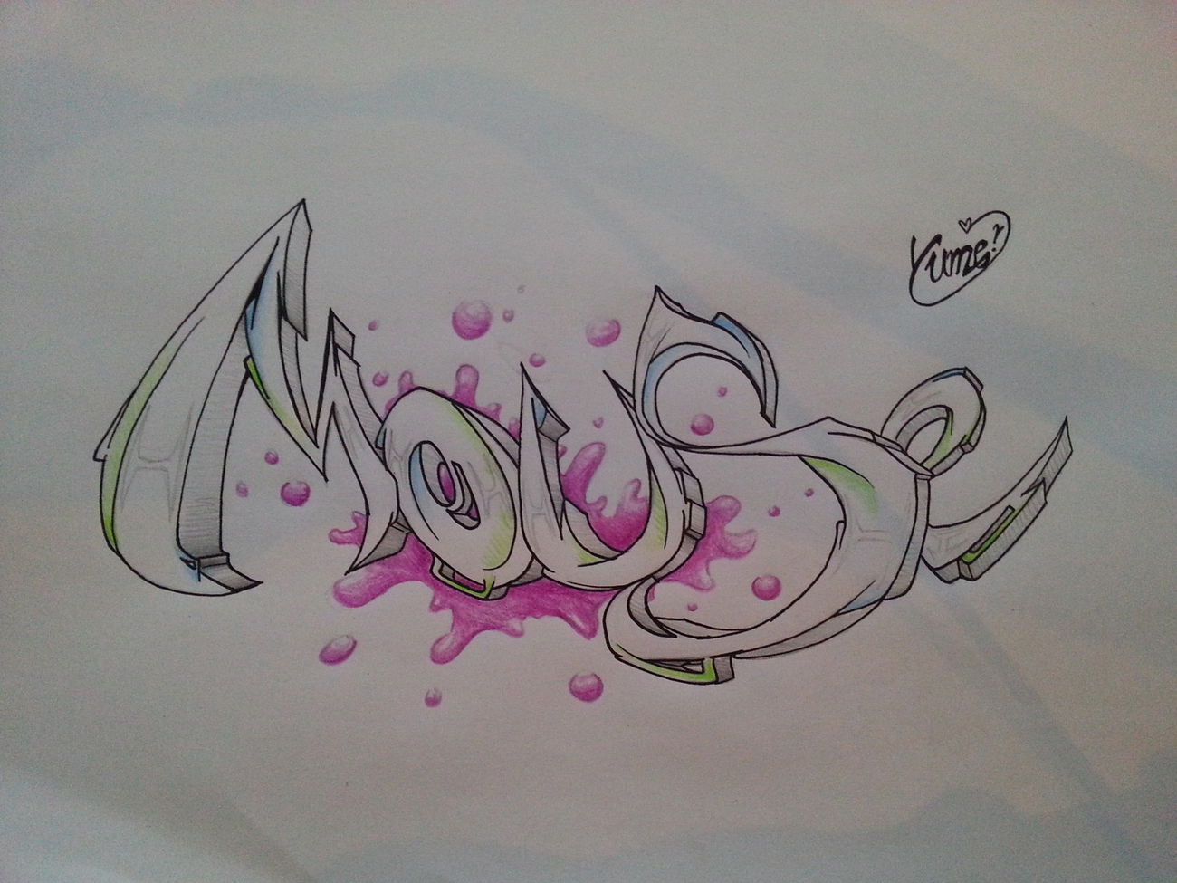 Graffiti Wall - Photo by YumeS - mouse, yume (2016)