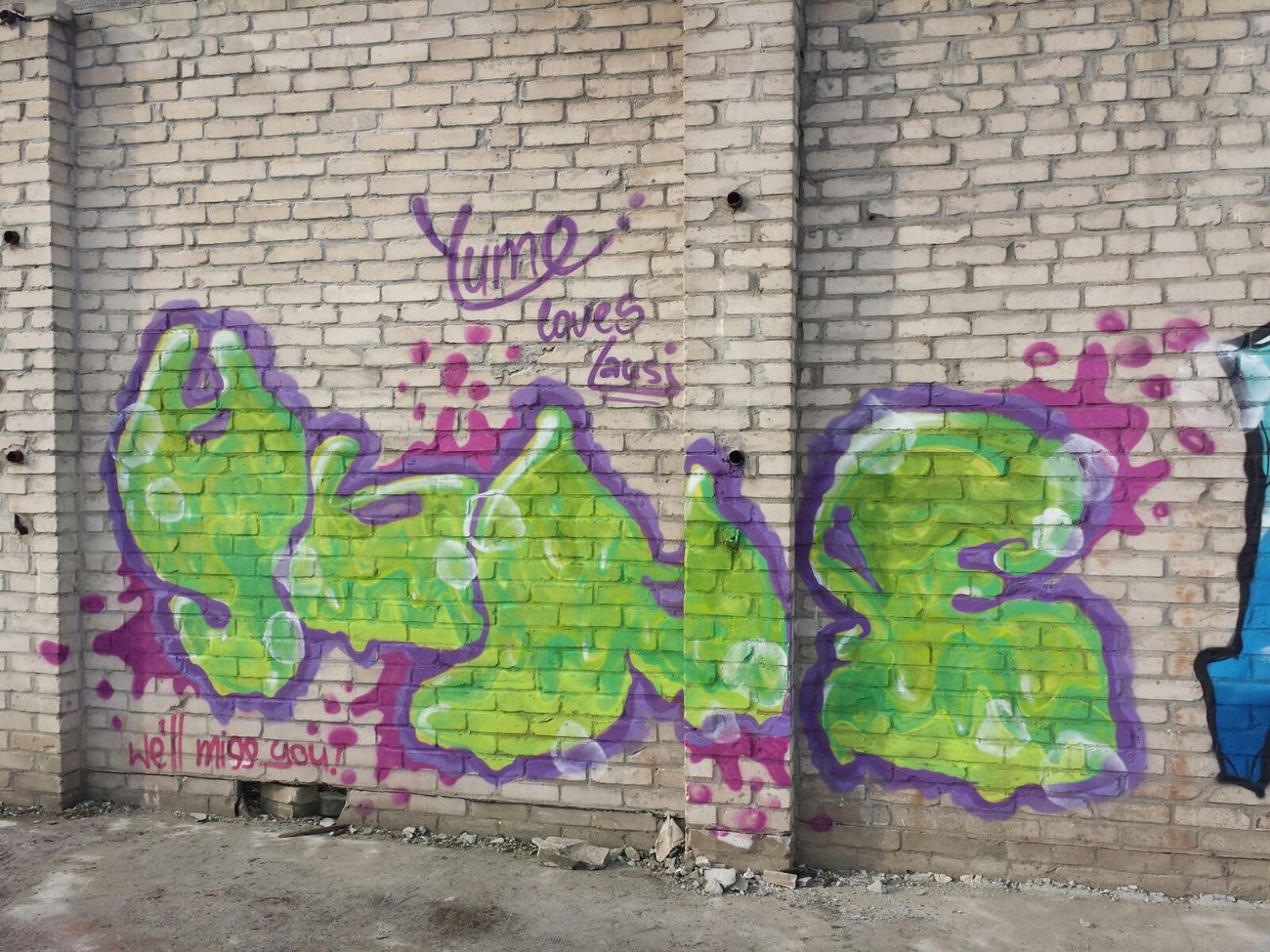 Graffiti Wall in Deutschland - Photo by YumeS - cute, yume, berlin (2016)