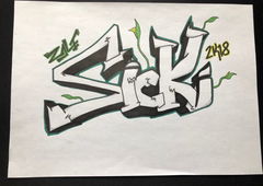 Graffiti Wall in Norway - Photo by ZALT - SICK, green (2018)