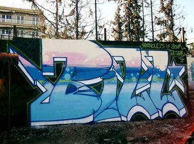 Graffiti Wall in Athens - Photo by ZAN83YMG