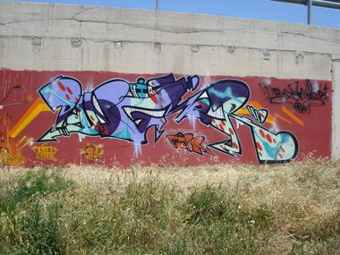 Graffiti Wall in Chios greece - Photo by ZAN83YMG - DANGER