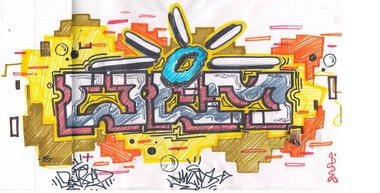 Graffiti Sketch - Photo by ZEINADICO