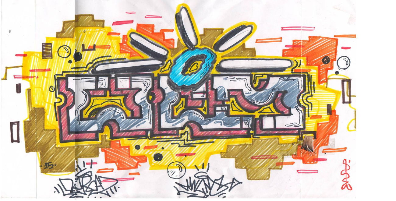 Graffiti Sketch - Photo by ZEINADICO