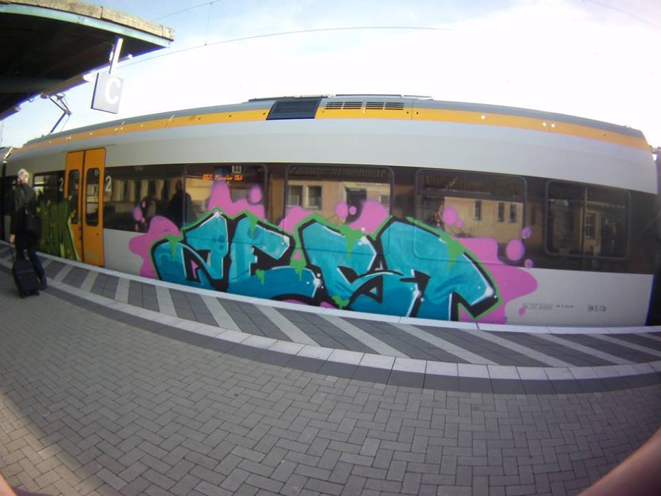 Graffiti Train in Gütersloh - Photo by ZORN - Zest