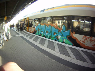 Graffiti Train in Gütersloh - Photo by ZORN - Tagsi