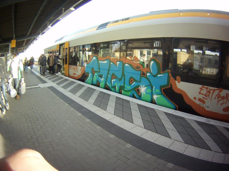 Graffiti Train in Gütersloh - Photo by ZORN - Tagsi
