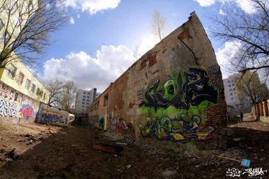 Graffiti Wall - Photo by ZPScrew - ZPS, Wes2, Skuha (2015)