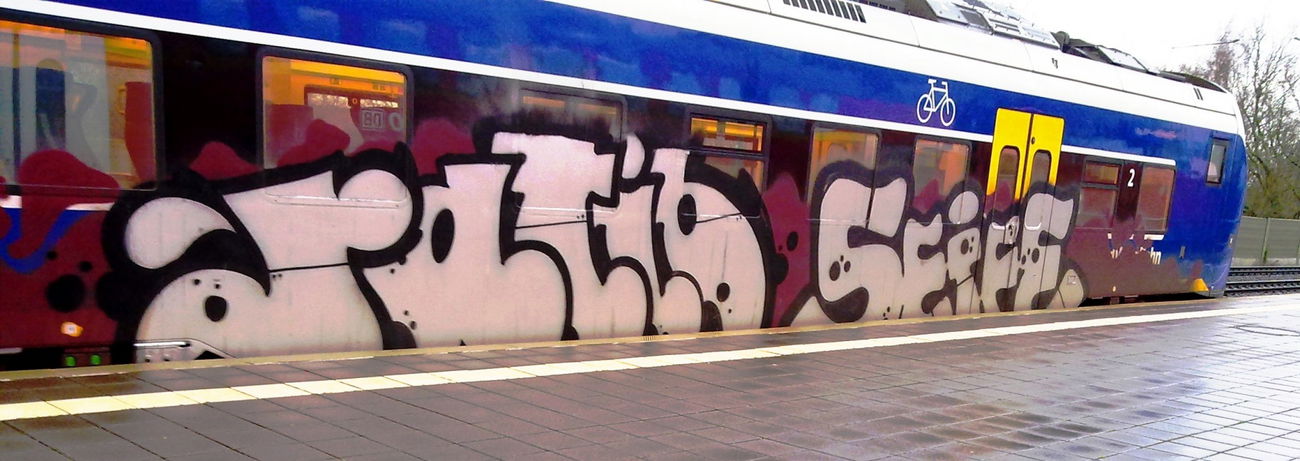 Graffiti Train - Photo by ZUGZWANG - ratio, seife, bremerhaven (2015)