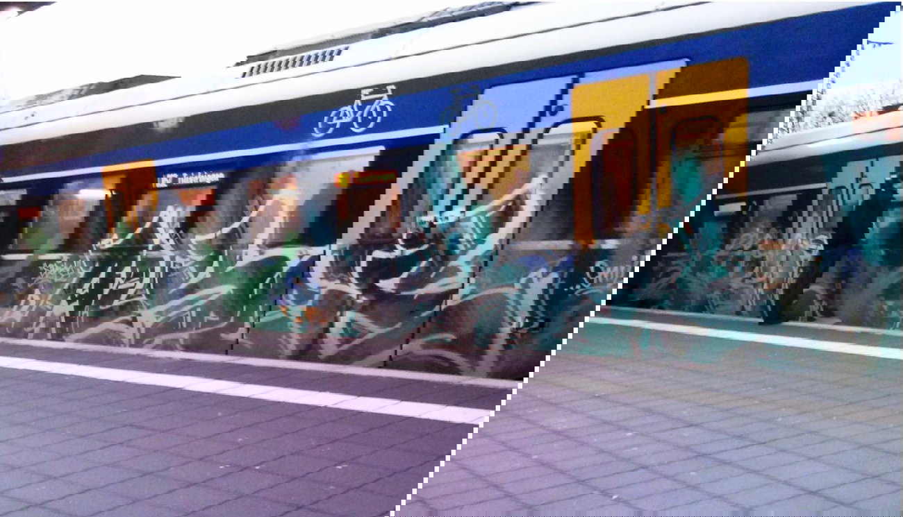 Graffiti Train - Photo by ZUGZWANG - skin, alsoe, bremerhaven (2014)