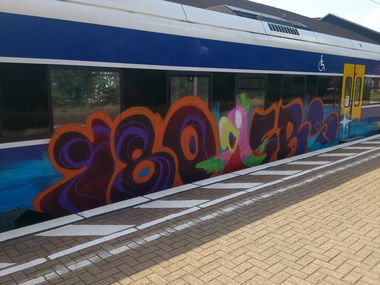 Graffiti Train - Photo by ZUGZWANG - 180, crew, bremen