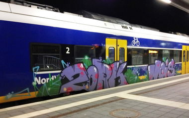 Graffiti Train - Photo by ZUGZWANG - zork, mois (2017)