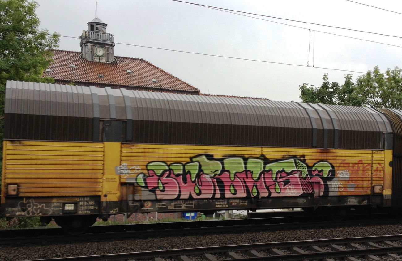 Graffiti Train - Photo by ZUGZWANG - burns