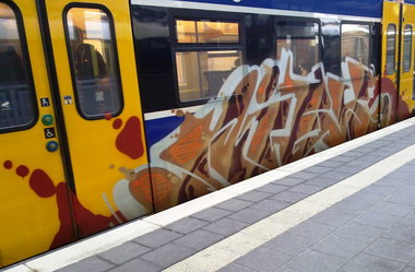 Graffiti Train - Photo by ZUGZWANG - niek, bremerhaen, bremen (2015)
