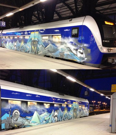 Graffiti Train - Photo by ZUGZWANG - wanted (2018)