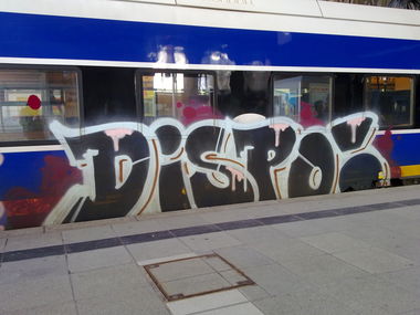 Graffiti Train - Photo by ZUGZWANG - dispo, bremen