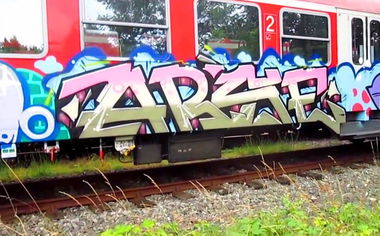 Graffiti Train - Photo by ZUGZWANG - arse, arsen, kiel