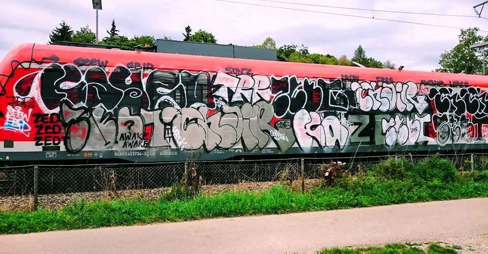 Graffiti Train - Photo by ZUGZWANG (2015)