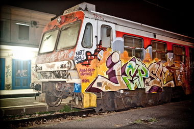 Graffiti Train - Photo by ZUGZWANG - jepsy, trd