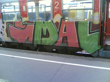 Graffiti Train in Bremerhaven - Photo by ZUGZWANG - bremerhaven, train, bremen (2009)