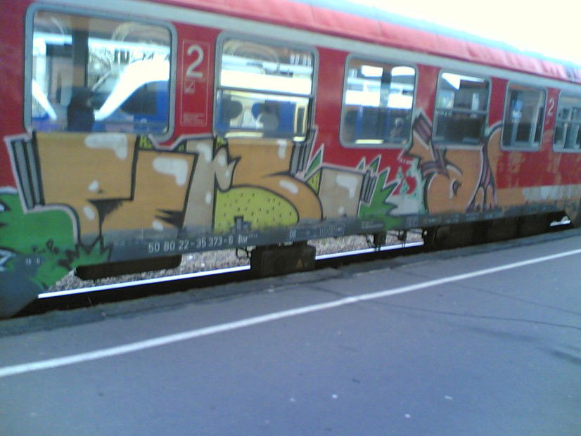 Graffiti Train in Bremerhaven - Photo by ZUGZWANG - bremerhaven, train, bremen (2009)