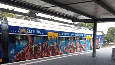 Graffiti Train - Photo by ZUGZWANG - end2end, bremerhaven, bremen (2014)