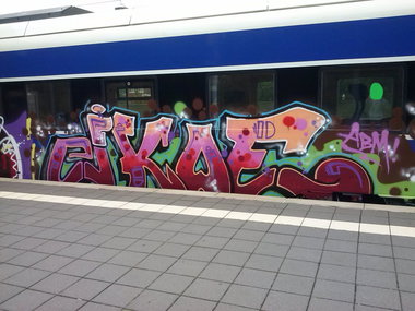 Graffiti Train - Photo by ZUGZWANG - abm, bremerhaven, bremen (2014)