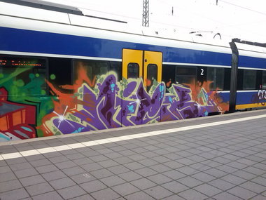 Graffiti Train - Photo by ZUGZWANG - abm, bremerhaven, bremen (2014)