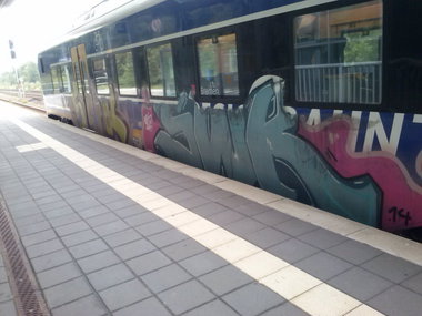 Graffiti Train - Photo by ZUGZWANG - swr, bremerhaven, 27 (2014)