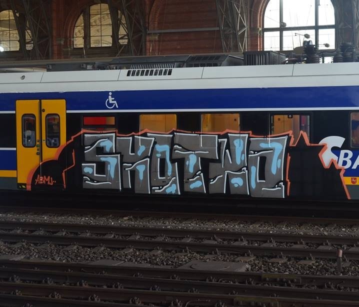 Graffiti Train - Photo by ZUGZWANG - shotwo, bremerhaven, bremen (2014)
