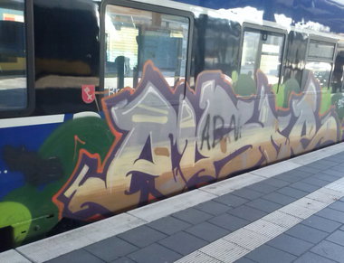 Graffiti Train - Photo by ZUGZWANG - bremerhaven, bremen, oldenburg (2014)
