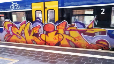 Graffiti Train - Photo by ZUGZWANG - skin, bremerhaven, bremen