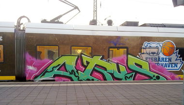 Graffiti Train - Photo by ZUGZWANG - abus, bremerhaven, bremen (2016)
