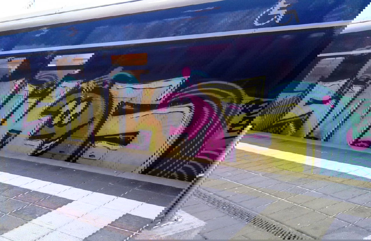 Graffiti Train - Photo by ZUGZWANG - swk, bremerhaven, 27 (2015)