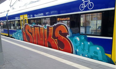 Graffiti Train - Photo by ZUGZWANG - swk, bremerhaven, bremen (2015)