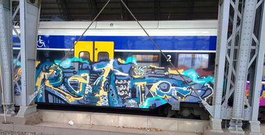 Graffiti Train - Photo by ZUGZWANG - ratio, bremen (2015)
