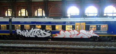 Graffiti Train - Photo by ZUGZWANG - wanted, niek (2017)