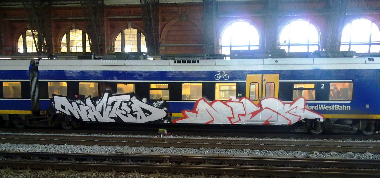 Graffiti Train - Photo by ZUGZWANG - wanted, niek (2017)