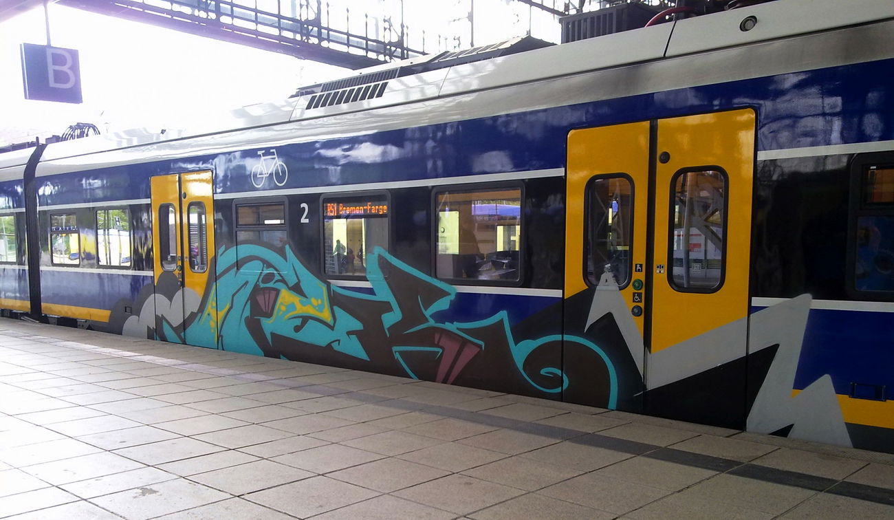 Graffiti Train - Photo by ZUGZWANG - niek (2016)