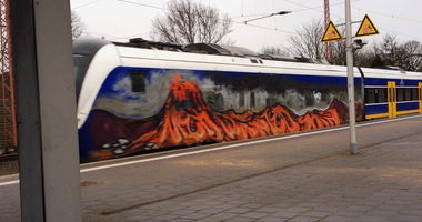 Graffiti Train - Photo by ZUGZWANG - niek, wanted, skin (2017)