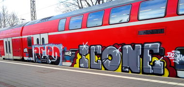 Graffiti Train - Photo by ZUGZWANG - berd, icone, bremerhaven (2015)