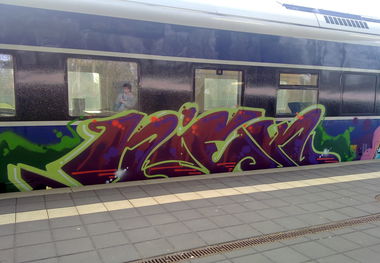 Graffiti Train - Photo by ZUGZWANG - niek, bremerhaven, 27 (2016)