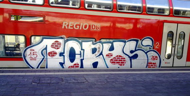Graffiti Train - Photo by ZUGZWANG - forus, bremerhaven, oldenburg (2015)