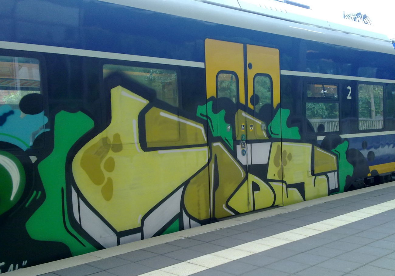 Graffiti Train - Photo by ZUGZWANG (2016)