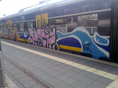 Graffiti Train - Photo by ZUGZWANG - serie, bremerhaven, 27 (2016)