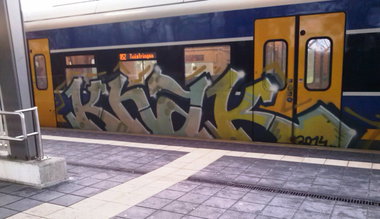 Graffiti Train - Photo by ZUGZWANG - knak, bremerhaven, 27 (2014)