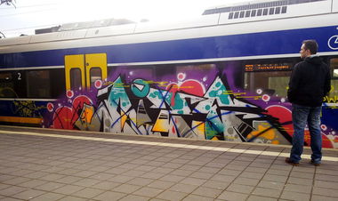 Graffiti Train - Photo by ZUGZWANG - rize, bremerhaven, bremen (2016)