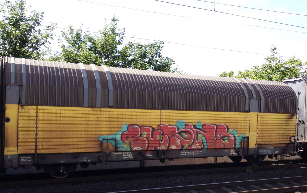 Graffiti Train - Photo by ZUGZWANG - burns