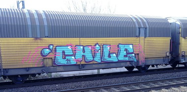 Graffiti Train - Photo by ZUGZWANG - chile, bremerhaven