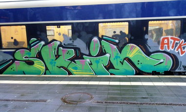 Graffiti Train - Photo by ZUGZWANG - skin, bremerhaven, 27 (2014)
