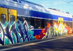 Graffiti Train - Photo by ZUGZWANG - onil (2015)